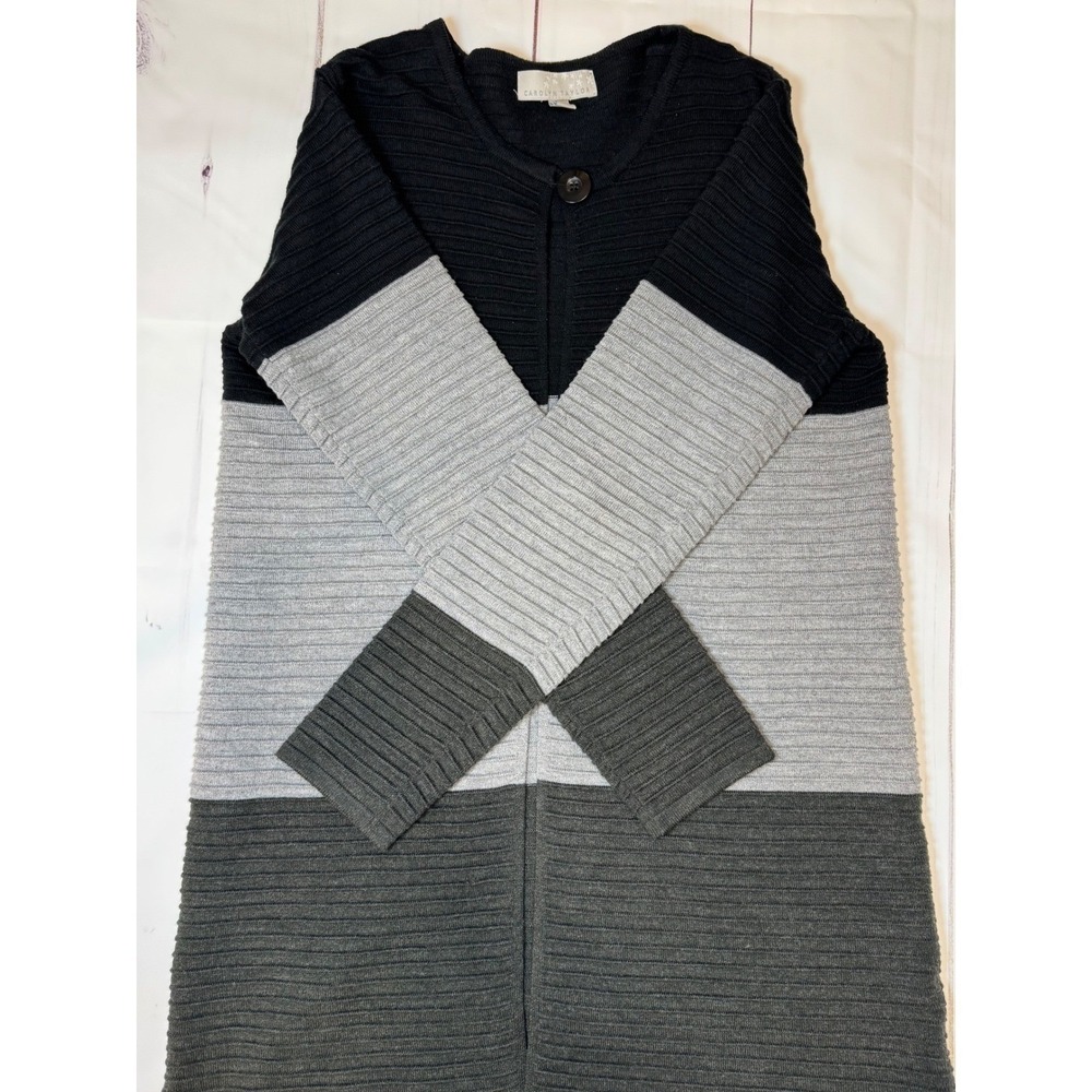 Carolyn Taylor‎ Cardigan / Ombré Colored, Black, Grey  - Medium / Sku0007